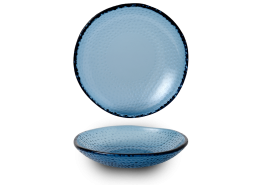 Isla Ocean Blue Organic Glass Bowl
